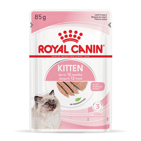 Royal Canin Instinctive Loaf Kitten Pouches Wet Cat Food 85gm x 12