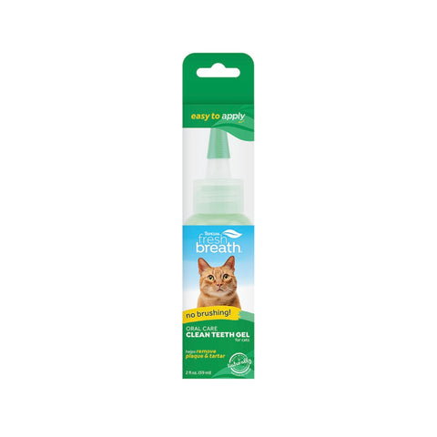 Tropiclean Fresh Breath Oral Care Clean Teeth Gel For Cats 59ml