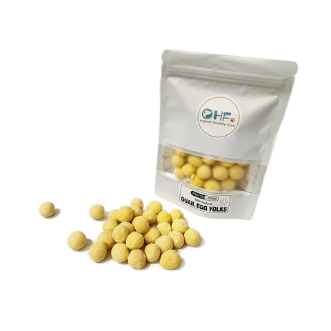 OHF Premium Freeze Dried Pet Food / Treats Quail Egg Yolks 80g