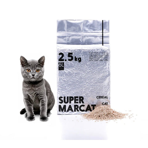 SupermarCat Eco Cereal Cat Litter Biodegradable 15kg/6Packs