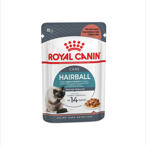 Royal Canin Hairball Care Adult Pouches Wet Cat Food 85g x 12