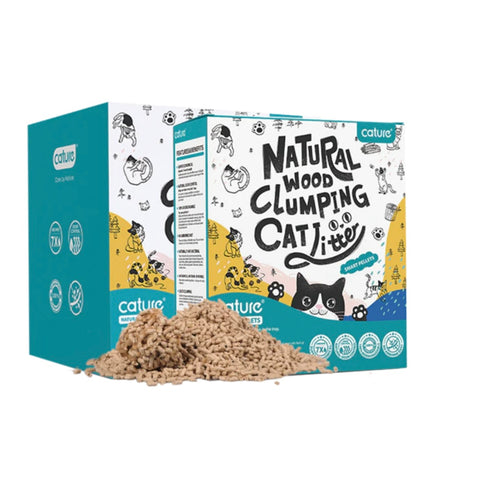 CATURE Wood Clumping Cat Litter Smart Pellets Box