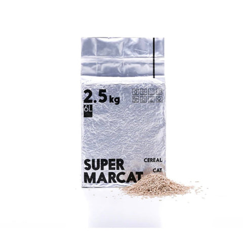 SupermarCat Eco Cereal Cat Litter Biodegradable 15kg/6Packs