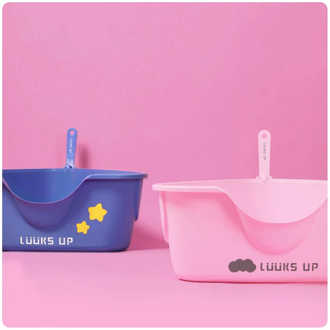 LUUKS UP TriShield Oversized Cat Litter Tray