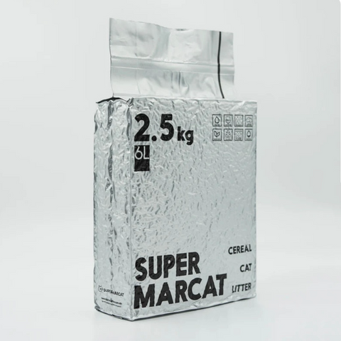 SupermarCat Eco Cereal Cat Litter Biodegradable 15kg/6Packs