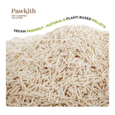 Pawkith Natural Plant-Based Soy-Clumping Cat Litter 15kg/6Packs