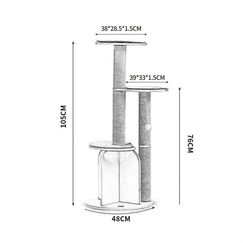 Michu Vigour Party Cat Tree, Modern Lifestyle Cat Furniture - Arrive within 3 weeks