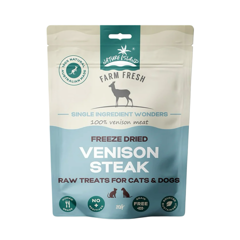 Freeze Dried Venison Steak Raw treats 80g