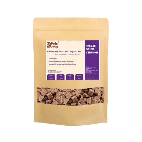 PetsBuddy Freeze Dried Treat Venison 1kg