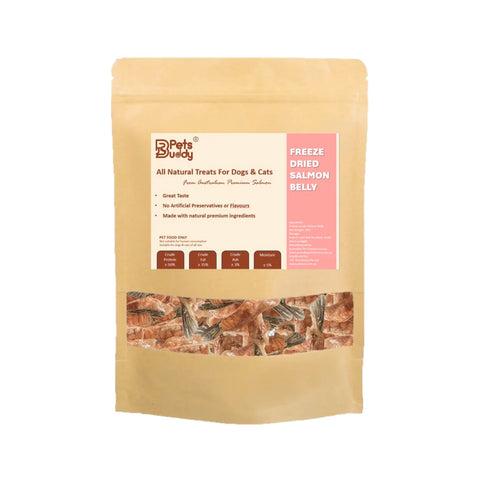 PetsBuddy Freeze Dried Treat Salmon Belly 1kg