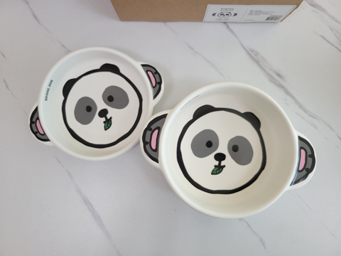 BRIDGEG DOG Character Mini Pot Panda White Matte