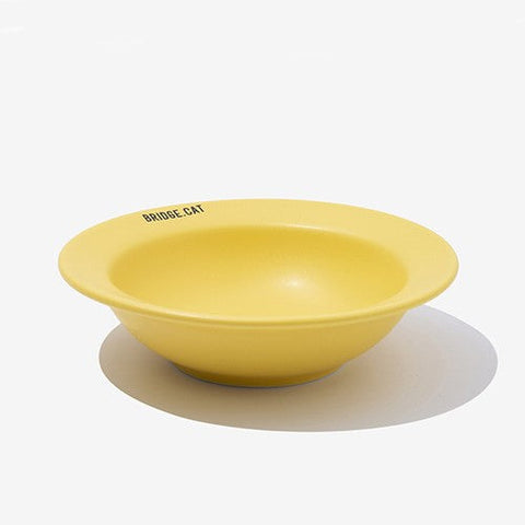 BRIDGE CAT MINI DISH YELLOW (MATTE)