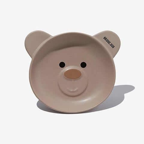 BRIDGE DOG BEAR DISH BEIGE FACE (MATTE)