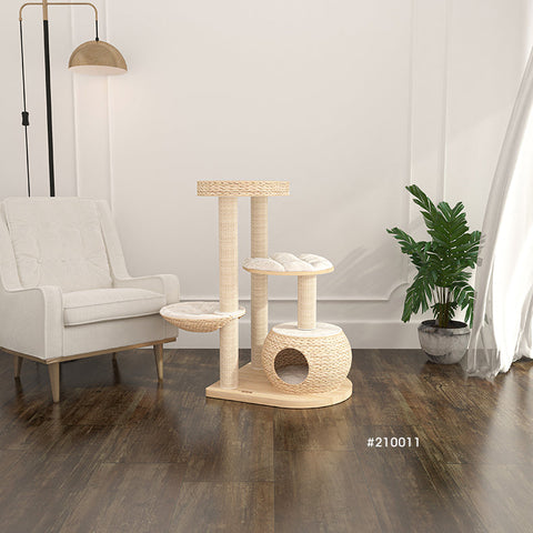 HONEYPOT CAT Solid Wood Cat Tree 102cm #210012 - Arrive within 3 weeks