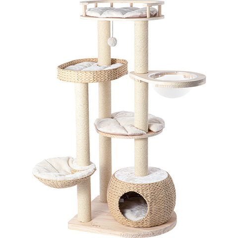 HONEYPOT CAT® Solid Wood Cat Tree 141cm #210012pro - Arrive within 3 weeks