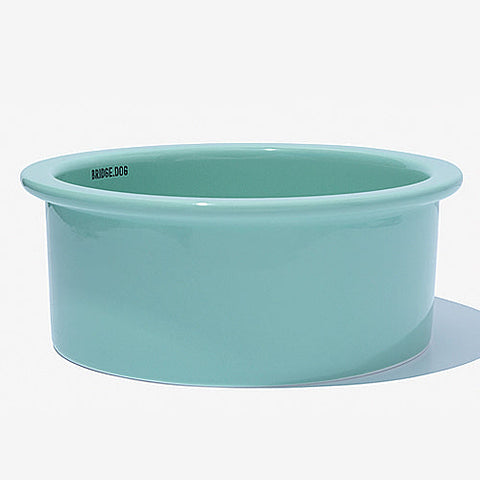 BRIDGE DOG BIG BOWL 18CM MINT (GLOSSY)