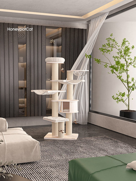 HONEYPOT CAT® Solid Wood Cat Tree 189cm #2501pro - Arrive within 3 weeks